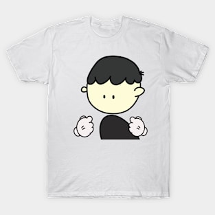 Minimal cartoon ordinary man, plain cute design T-Shirt
